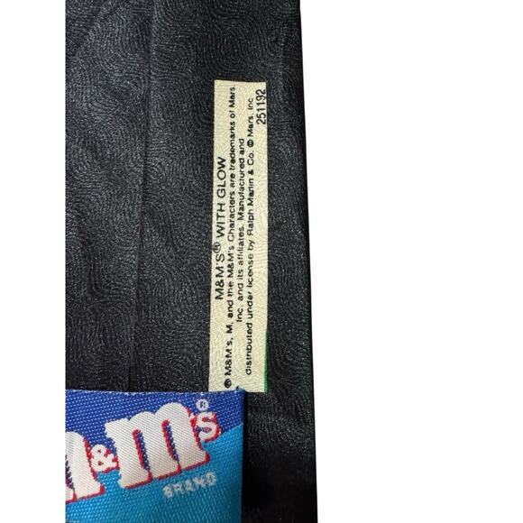 Ralph Marlin M&M’s With Glow Candy Novelty Necktie Polyester Vintage - Picture 5 of 7